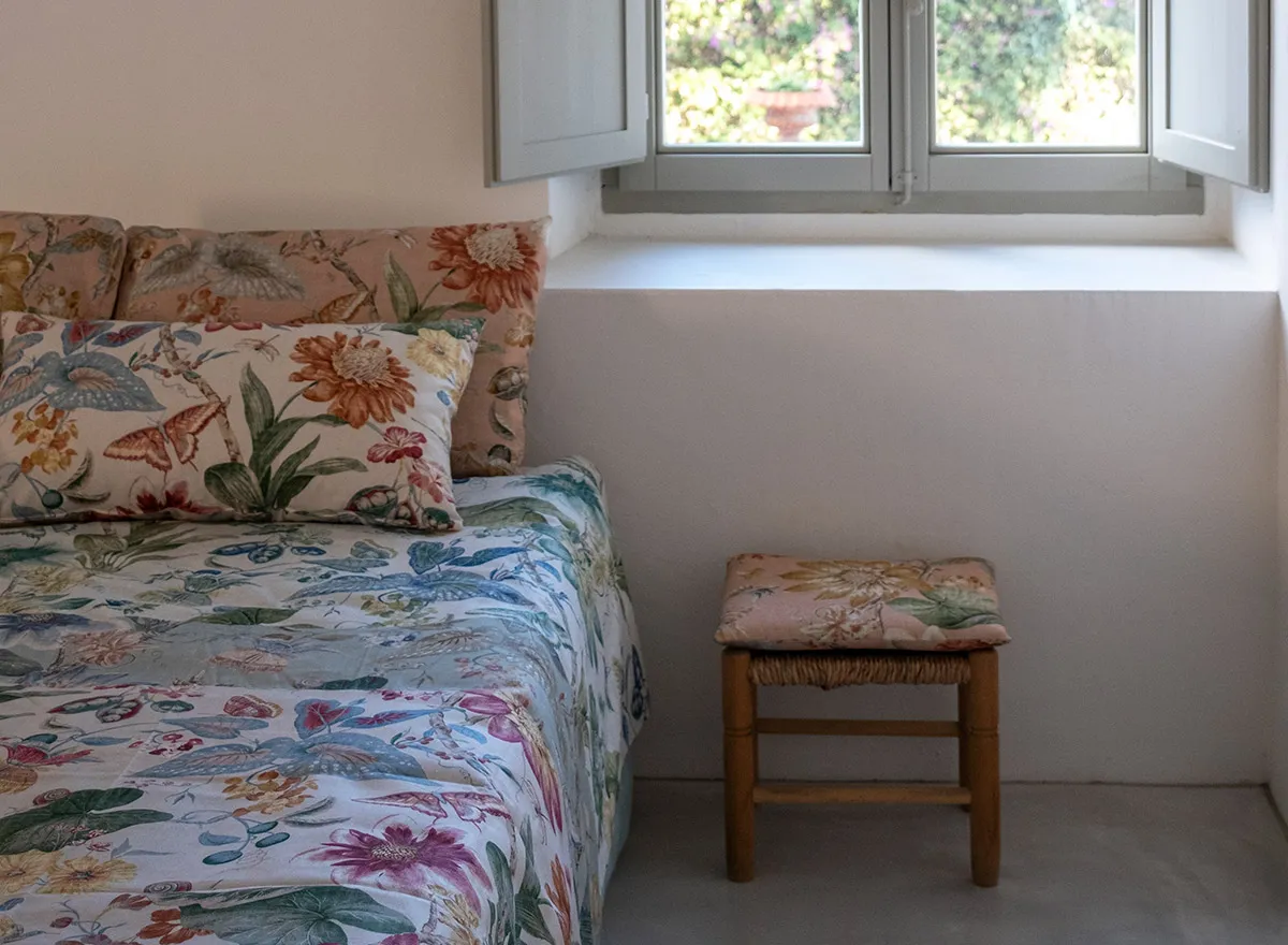Fabric Kew for upholstery, bed, printed, floral, 100% cotton, in multicolor